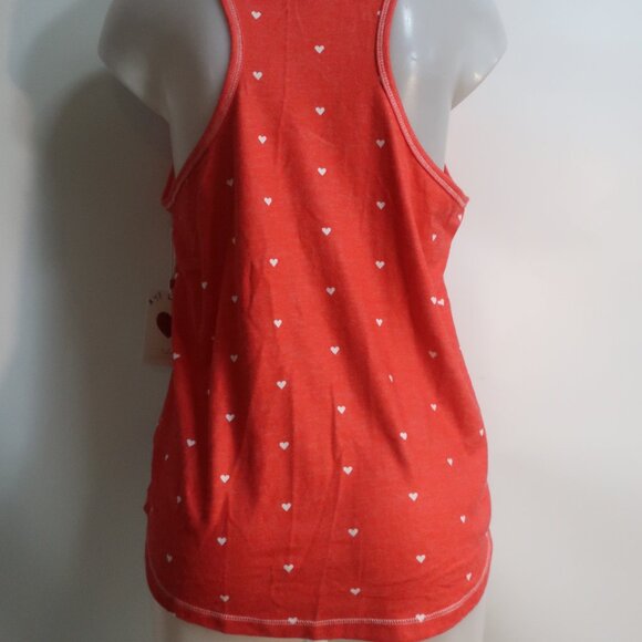 NWT Womens P. J Salvage Red, White Hearts Sweater Tank L - Picture 4 of 5